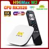 H96 Max M2 Smart TV BOX Android 13 Rockchip RK3528 4G 64GB 32GB 1000M LAN WiFi6 8K Video Decoding With Gyroscope Remote Set Top Box 2G 16GB
