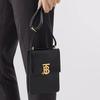 Burberry Robin TB Logo Leather Adjustable Shoulder Bag Women Shoulder Bag Black 80330421