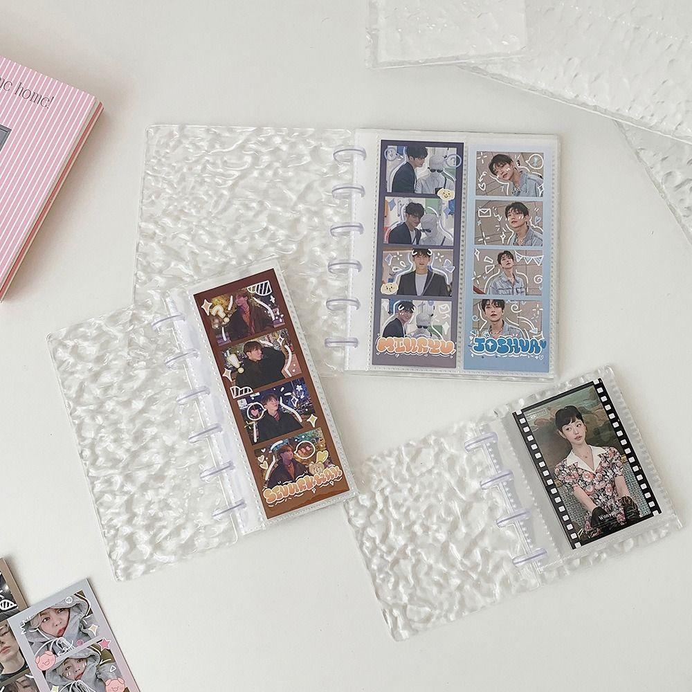 Mushroom Hole Photocards Holder Loose Leaf Bill Storage Booklet Idol Card Collection Binder Gift
