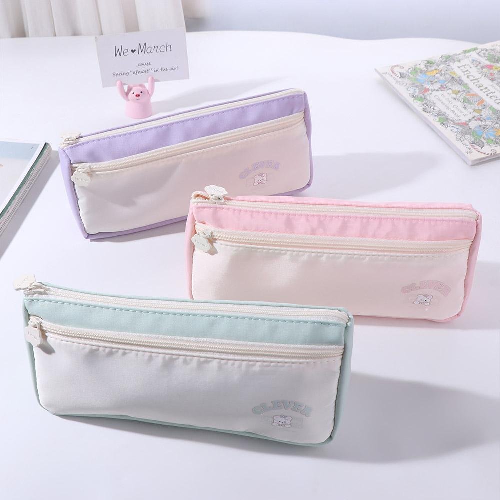 Large Capacity Y2K Stationery Bag Desktop Storage Ins Pencil Pouch Cute Korean Pencil Case  School