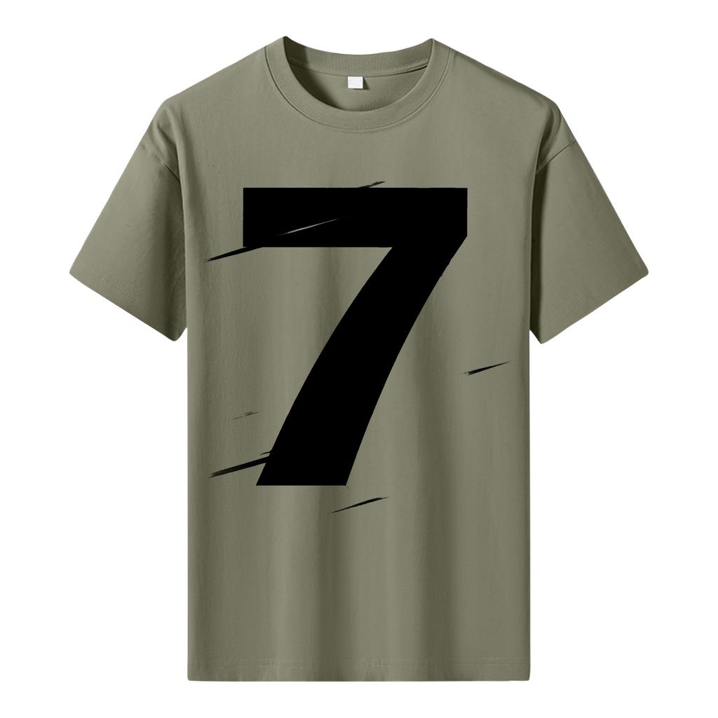 Мужская футболка с коротким рукавом с принтом Мужская свободная повседневная футболка с коротким рукавом