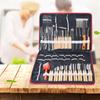 80pcs/Set Portable Vegetable Food Fruit Wood Box Kitchen Carving Tool Kit