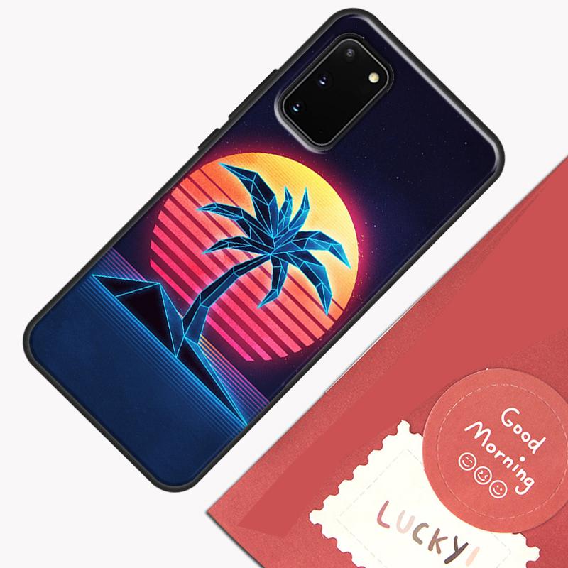 Neon Retrowave 80s Vintage Art Phone Case For Samsung Galaxy S23 S26 Ultra S20 S21 S22 S24 S25 Plus S10 S25 FE Cover Shell