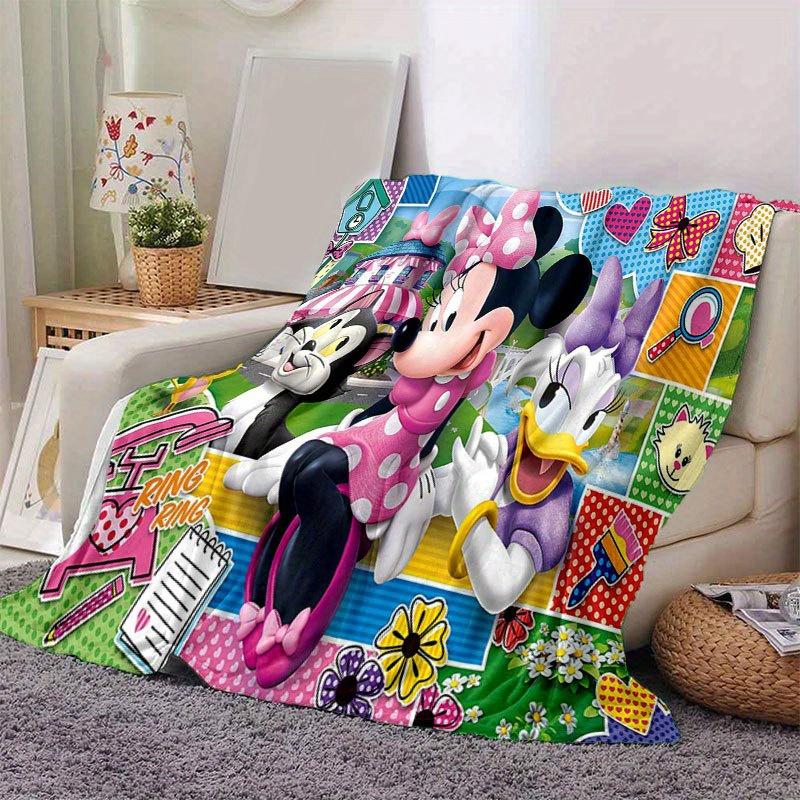 Mickey & Minnie Blanket - Soft, Warm Flannel Throw for Couch, Bed, Travel, Camping | All-Season Cozy Nap Blanket