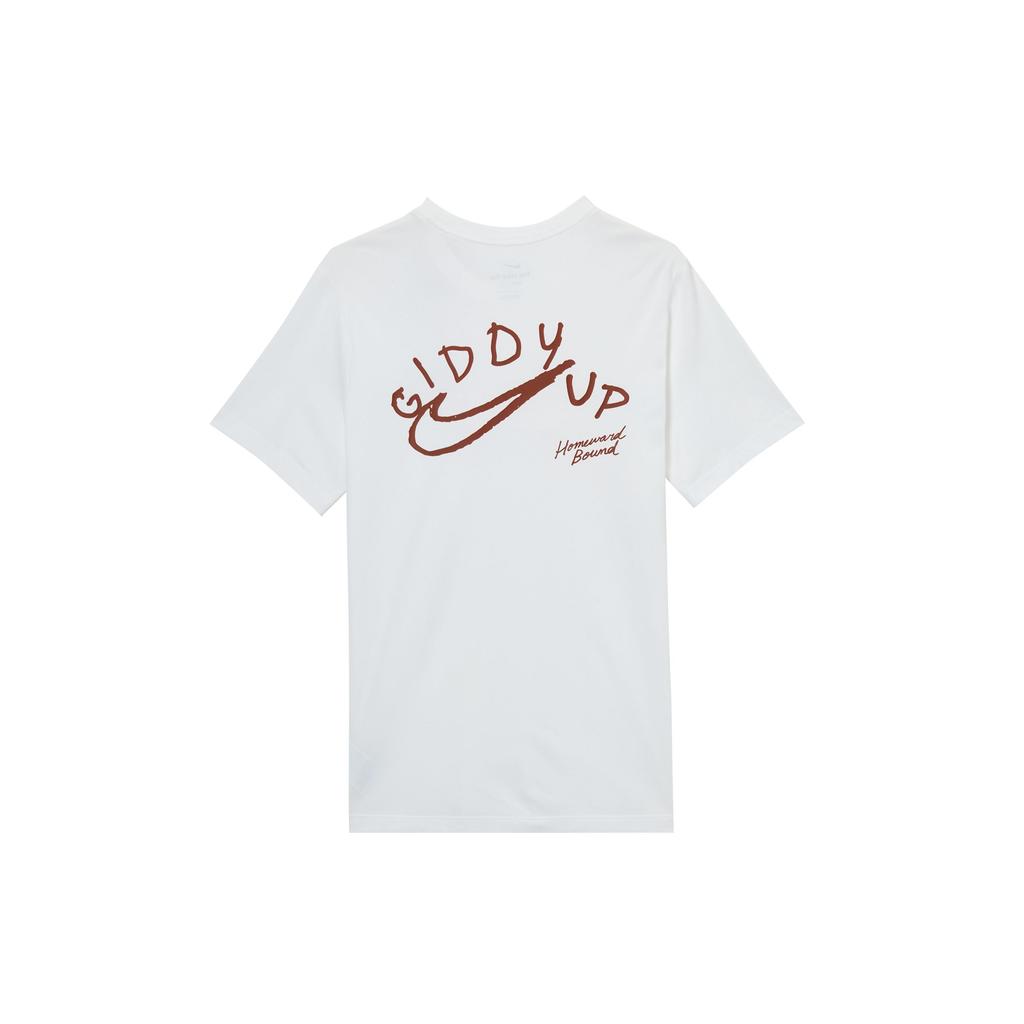 Nike DF Логотип Западных Штатов Футболка с круглым вырезом Спортивная дышащая с коротким рукавом Мужские футболки Белая HJ3663100