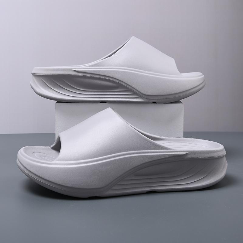 Mens Slide Shoes Outside Indoor Beach Sandal Shoes Plush Comfort Thick Cushioned Sole Slides Men Daily Wear Shoes Men Flip-Flops Slide Shoes
