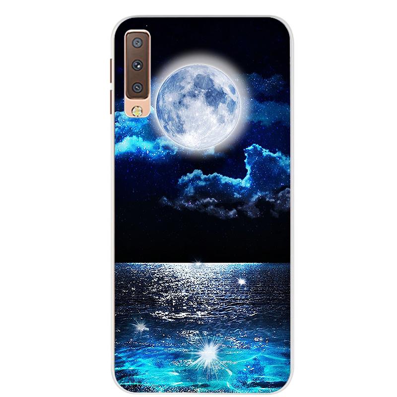 Чехлы для Samsung Galaxy A7 2018, силиконовый цветной чехол для телефона, чехол для Samsung A7 2018 A750 A750F, защитный корпус 6,0 дюймов