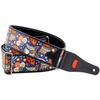 STRAPS 6cm KASHMIR GRS BLUE RightOn! Guitar/Bass Strap, Wide, 95-150cm,