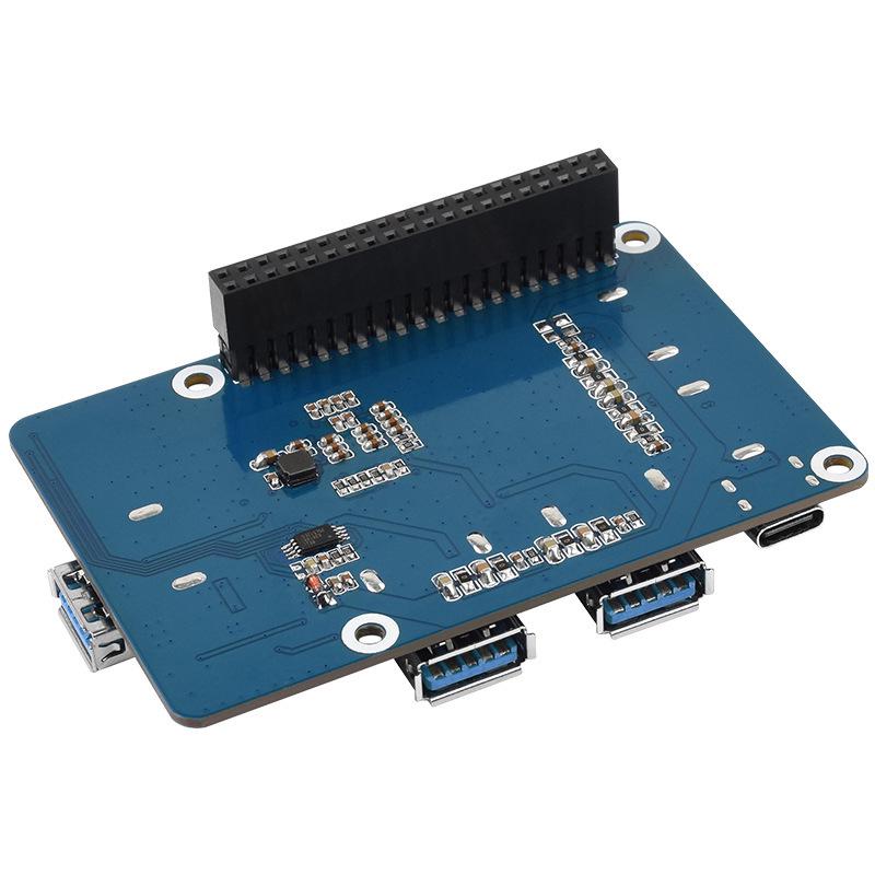 USB 3.0 Expansion Hub для Raspberry Pi 4B/3B: 4-портовая плата-разветвитель без драйверов