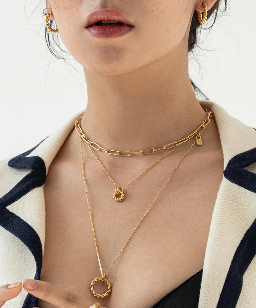 Marta Clip Necklace_Silver