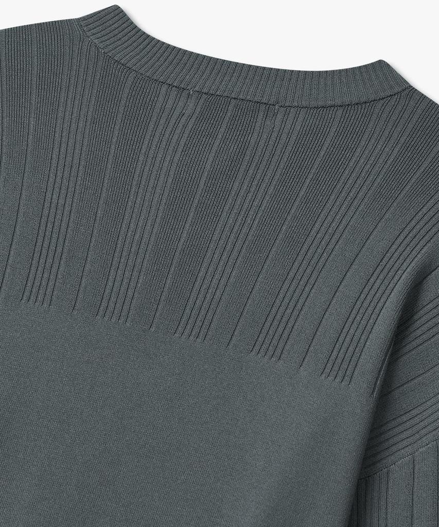 Armani Exchange Women'S Hidden Snap Button Knit Cardigan _Steel Gray_A425332502