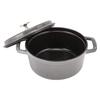 Staub Pico Cocotte круглый 18 см графитово-серый 1101818 Кастрюля Эмалированная кастрюля Rund Brater графитовый серый Кастрюля Pico Cocotte Стильная посуда Кухонные принадлежности