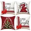 Christmas Themed Pillowcases Car Accessories Office Santa Claus Living Room Sofa Home Pillowcases
