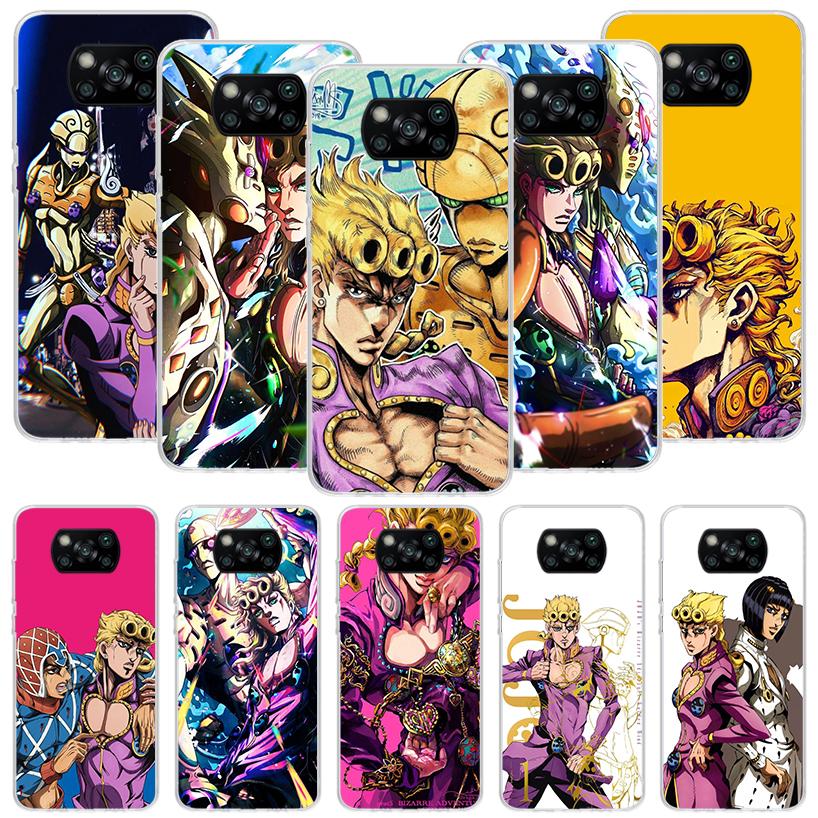 Чехол для телефона JoJo Adventure Giorno Giovanna для Xiaomi Poco X7 X6 X5 Pro F7 Ultra Redmi 15C 15 13 13C 12 12C 10 10A 10C 9 9A 9C 9T