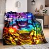 1pc Pokémon, Charmander Flannel Blanket [Cozy Throw Blanket] For Sofa, Bed, Travel, Camping, Livingroom, Office, Couch, Chair, And Bed