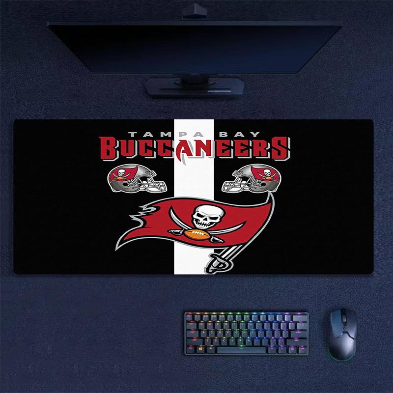 Tampa Bay Buccaneers Logo Color Mouse Pad Large Gaming Table Cushion Non-slip Laptop Tablet Big Mousepad XXL Mat Mini PC Playmat With Lock edge