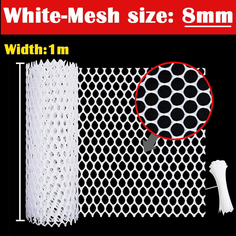 Width 1M Balcony Cat Pet Anti-Falling Net Garden Fence Mesh Window Plastic Grate Mesh Children Staircase Fall Protection Netting