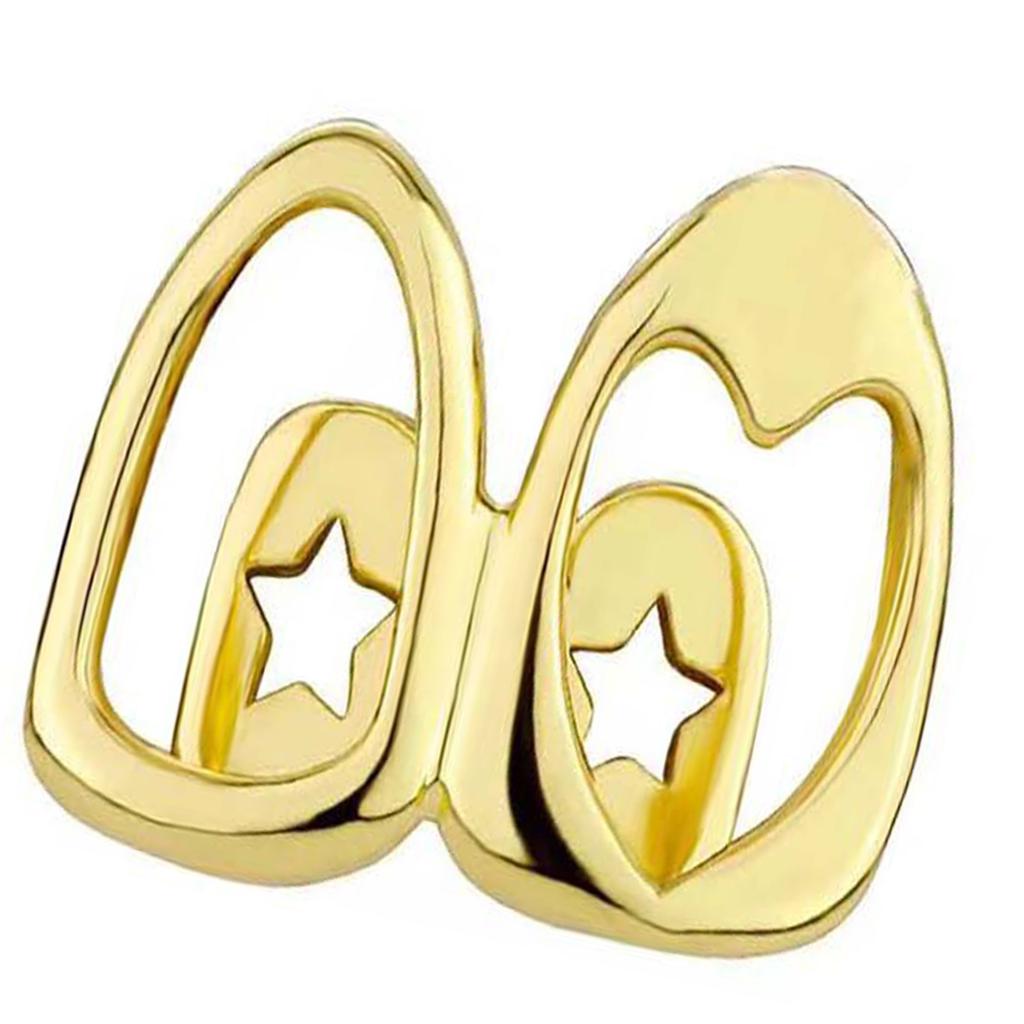 Дизайн «Пустое сердце» Медные гриллзы Портативный аксессуар для вечеринок и любителей фестивальной моды