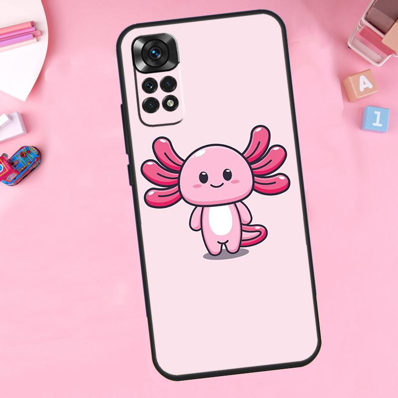 Милый животный Аксолотль Для Xiaomi Redmi Note 13 10 12 11 14 15 Pro Plus Чехол для телефона Для Redmi 15 13C 12C 14C 10C 15C