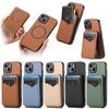 Applicable To IPhone16 Pro Mobile Phone Case Magnetic Card Bag Bracket Folding Multi-angle Apple 15 Pro Protective Case