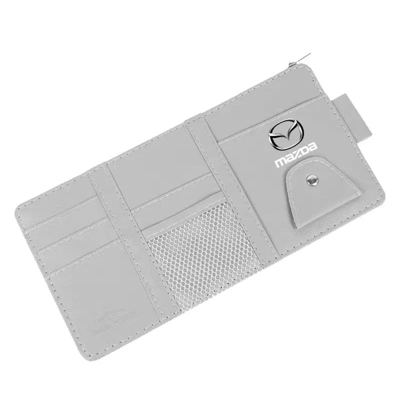 2025 Горячий Органайзер на Козырек Автомобиля Держатель для Солнечных Очков на Козырек Аксессуары для Козырька Для Mazda 2 3 4 5 6 7 8 323 626 MX3 MX5 Axela CX5 CX7