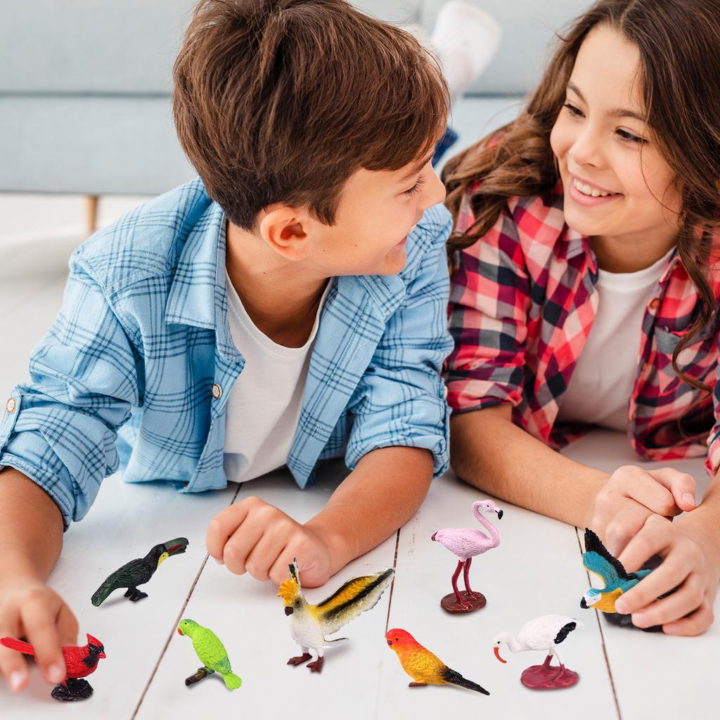 30 шт. Реалистичные фигурки птиц и животных, Мини-фигурки птиц, Модель, Орел, Попугай, Малиновка, Сова, Пластиковые фигурки птиц, Игрушки, Сказочный сад, Ас