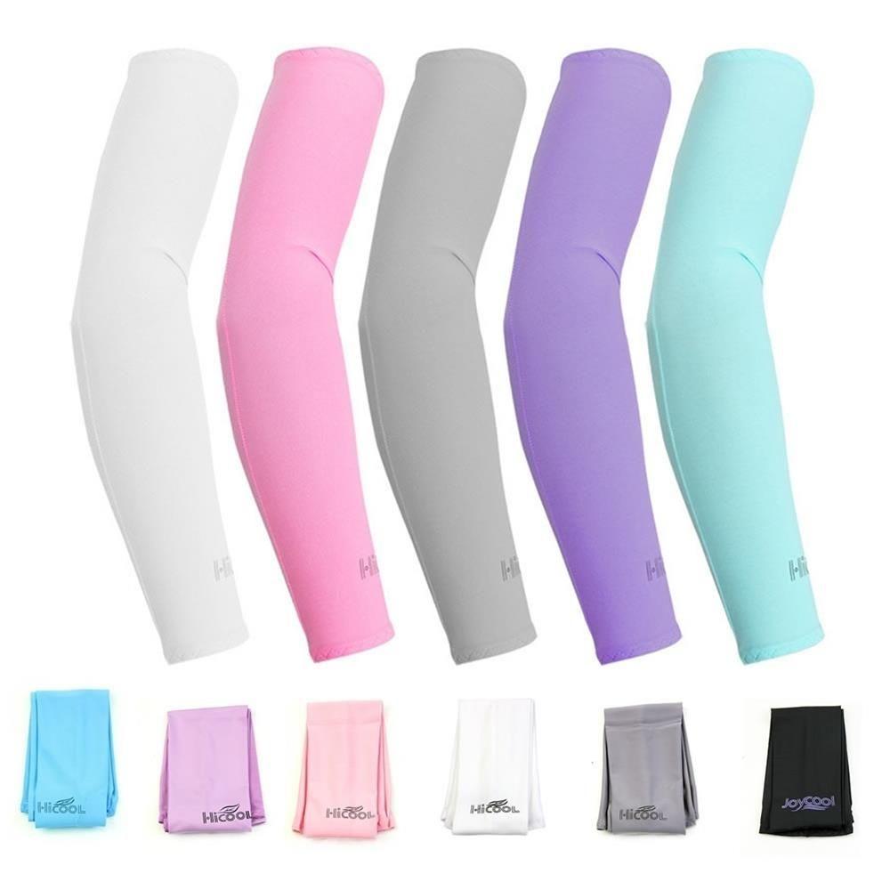 1Pair Outdoor Athletic Basketball Sport Sun UV Protection Cover Cooling Arm Sleeves