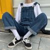 Autumn Winter Denim Overalls Women's Wide Leg Loose Thin Long Pants