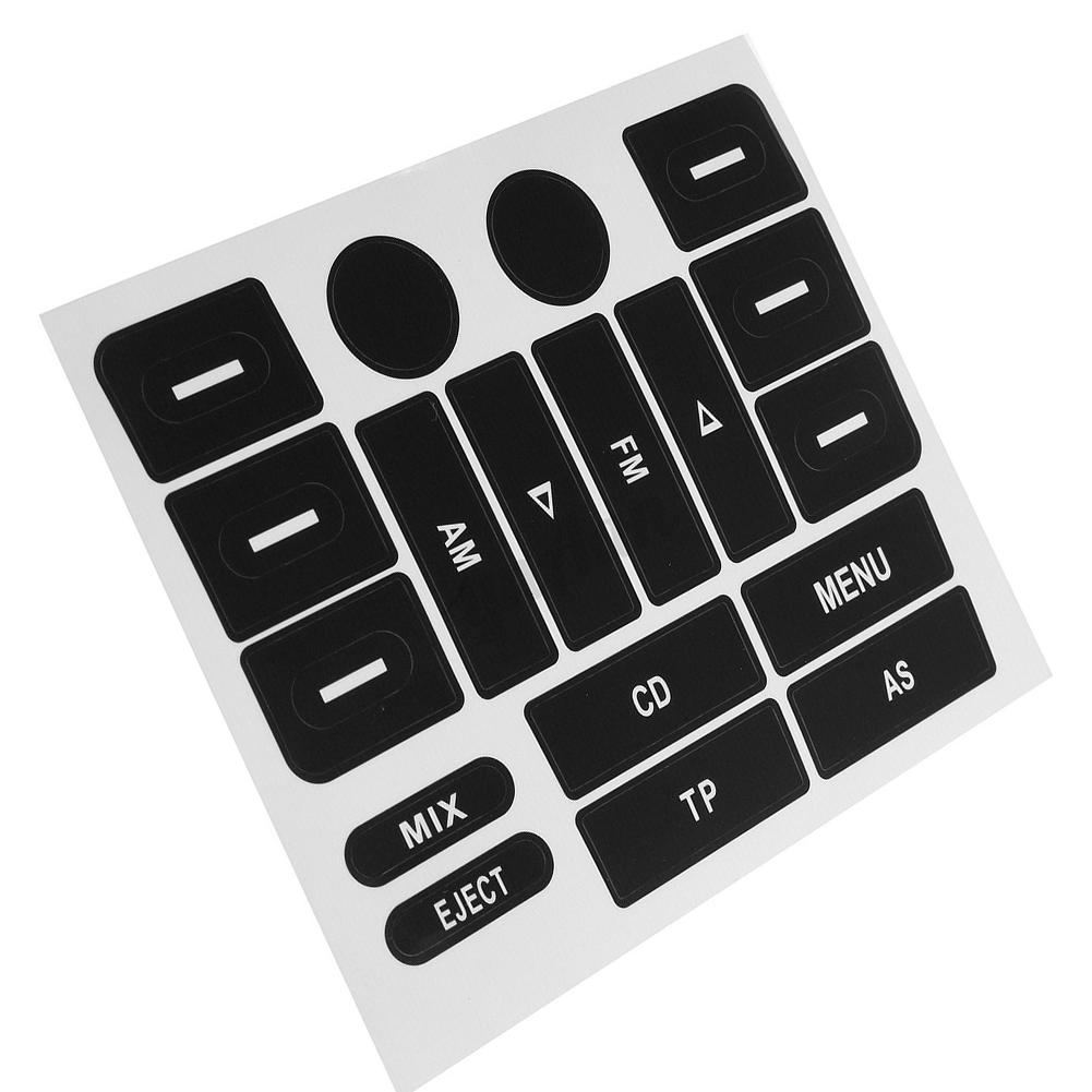 Наклейка для ремонта кнопки радио Наклейка для ремонта кнопки Передняя ПВХ-наклейка для ремонта радио