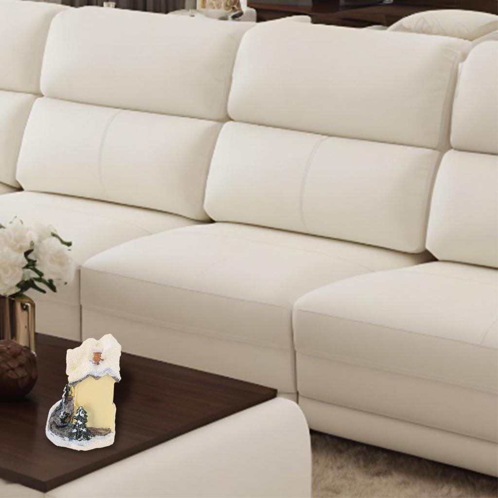 Волшебный светодиодный домик в снежной деревне, коллекционное рождественское украшение