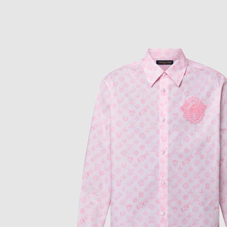 Louis Vuitton X Tyler SS24 Рубашка Мужская Розовая 1AFQ05