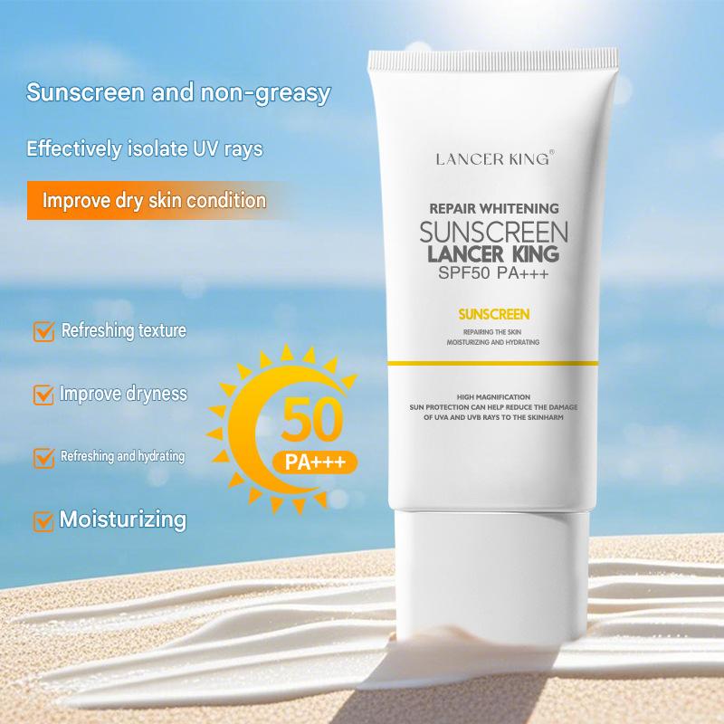 SPF50+ PA+++ Sunscreen Lotion 2-in-1 Isolation & Moisturizer Airy Texture for Men & Women 60ml
