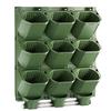 Large Multi-Layer Vertical Green Wall Planter with Hanging Flower Trough