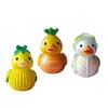 Vegetable Duck Statue Cartoon Corn Carrot Eggplant Cabbage Duck Resin Figurine Home Office Desktop Decoration Ornament