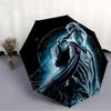 1pc Harry Potter Automatic Folding Umbrella - Compact 8-Rib Design, Durable Plastic & Iron,  F104037
