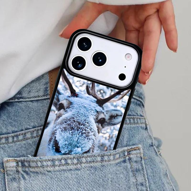 Чехол для телефона с оленями для iPhone 17ProMax 12 13 14 15 16e 17 Pro Max Plus Air Cover