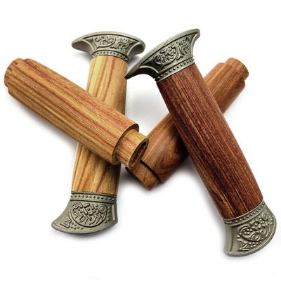 2 типа NO3 размер на заказ палисандр красный сандал материал ручка ножа боуи аксессуары со стальным навершием защита эмбрион DIY изготовление деталей