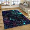 PCB Circuit Board 3D Chip CPU Rug Carpet for Living Room Bedroom Home Decor,Floor Mat Non-slip Decoration for Sofa Doormat Gift