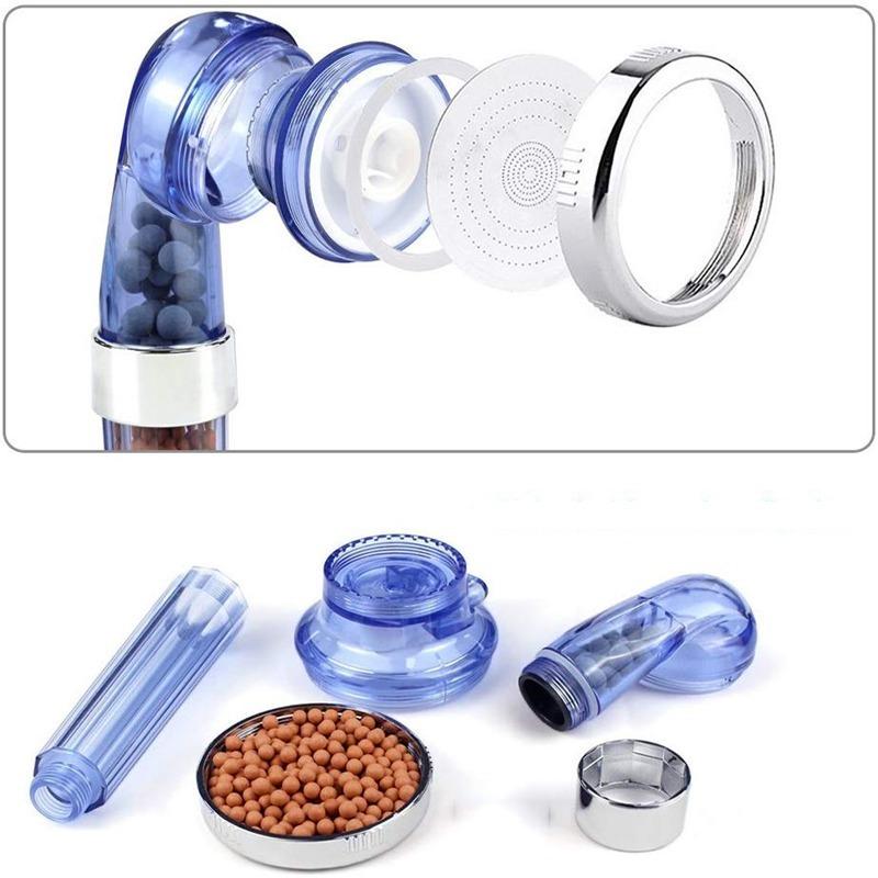 3 режима Ручная регулируемая душевая насадка высокого давления для экономии воды SPA Анионовый фильтр Душевая насадка