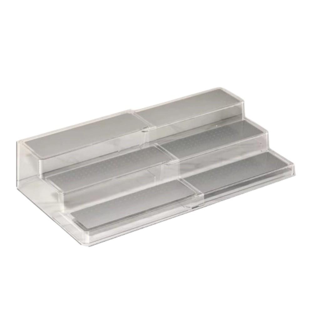 Видимая расширяемая полка для специй Регулируемая настольная полка-дисплей для косметики