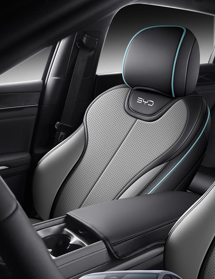 Чехол на сиденье автомобиля BYD e7 2026 года - Перфорированная кожа, Дышащий, Полное покрытие, Всесезонная подушка