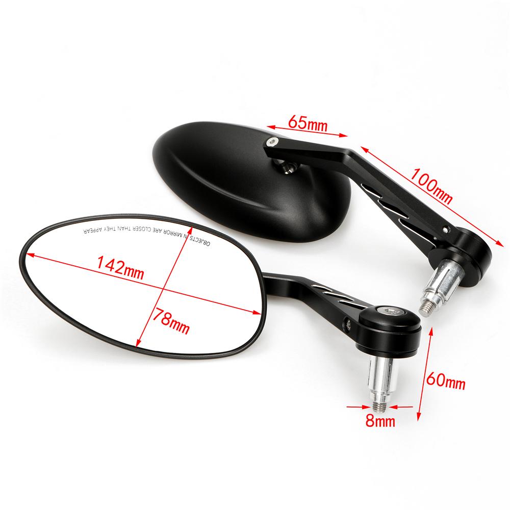 1 Pair Motorcycle Retro Modified Rearview Mirror CNC Aluminum Handlebar Side Reversing Mirror Motorcycle Universal for Harley