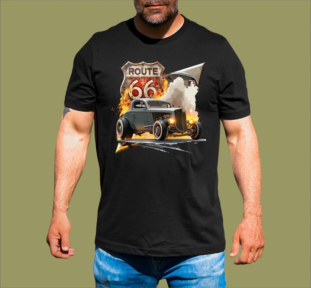 HOTROD ROUTE 66 T-SHIRT