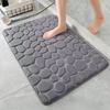 Pebble Floor Mat Flannel Anti-slip Mat Bathroom Bathroom Absorbent Foot Mat