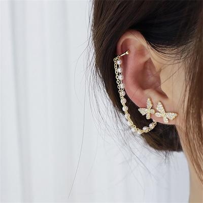 Модные серьги-бабочки Серьги-клипсы для ушей женские серьги Ювелирные изделия Подарок девушке Brincos