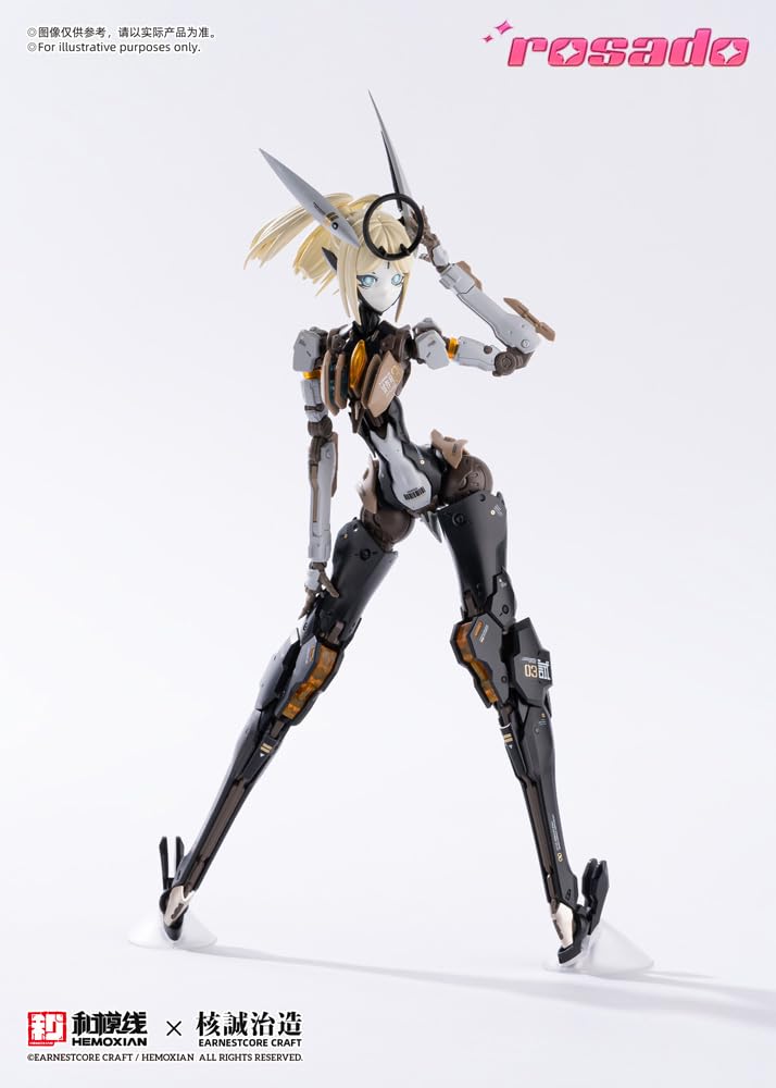 Kotobukiya rosado Project Hoshika Lily approximately 200mm partially painted plastic RS-03 MK3, tall, 1/10 scale, kit.
