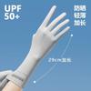 Удлиненные летние перчатки от солнца женские УФ-защита тонкие солнцезащитные оригинальная пряжа откидная манжета открытые пальцы ледяной шелк