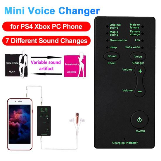 Voice Changer Микрофон 7 изменений звука Мобильный компьютер Планшет Драйверы не нужны Мужчина Женщина Девушка Ребенок Глубокий голос для звонков Онлайн-игры