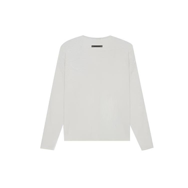Fear of God Essentials SS21 Thermal Henley Long Sleeve Light Heather Oatmeal Men's FOG-SS21-604