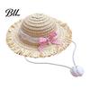 Sun Protection for Dog Cat Straw Hat, Pet Hat with Lace And Bow, Summer Comfortable Cute Cats Small Dogs Outdoor Walks Beach